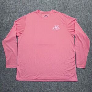 Madda Fella Long Sleeve Performance Shirt Coral Key West Fishing Men's L